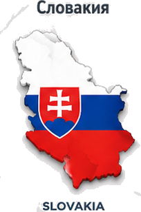 Сербия с флагом страны — виза в Словакия